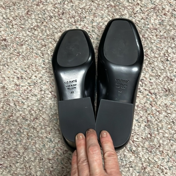 New Vic Matie silver open block heel loafers - Picture 9 of 10